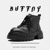 Botas de Cano Curto Casuais Tendência Outono Aumentado Versátil Botas Masculinas para Trabalho Botas Chelsea Masculinas Botas Estilo Britânico de Solado Grosso Botas Martin