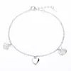 Pulseira de Prata Esterlina 925 Estilo Coreano Gato Fofo Pata de Gato Zircônia para Meninas Acessório Pequeno Exquisito Design de Nicho Pulseira de Coração
