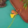 Chaveiro Pingente Corrente de Celular Borla Ornamento Pequeno Dopamina Hortênsia Exquisita Trama de Diamante Gradiente Tecido à Mão
