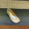 Ludake Zapatos de Ballet Coloridos para Niña Suave Estilo Coreano Piel Suave Punta Dividida Planos Versátiles Zapatos de Pezuña de Cerdo