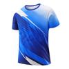 Nueva camiseta de manga corta de bádminton para hombre, ropa de tenis de mesa de verano, jersey de entrenamiento, ropa de equipo de competición, ropa de entrenador para niños.