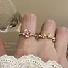 Novo Anel de Abertura Borboleta Sakura Feminino Design de Nicho de Alta Qualidade Anel de Dedo Versátil para Meninas Doces