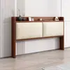 Madera de Haya Ultra-Delgada Estilo Nuevo Empaque Suave Color Crema Simple Moderno Lujo Ligero De Pie Estilo Francés Cabecero de Madera Maciza Se Vende por Separado