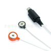 Fabricante Personalizado 6 Pines Mini Din Tipo Ensamblado a Uno Arrastra Dos 4.0 Hebilla Hembra de Electrodo de Fisioterapia Línea de Fisioterapia