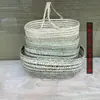 Cesta tejida de bambú hecha a mano Cesta agrícola para verduras Cesta de almacenamiento de producto nativo Cesta para huevos, verduras y frutas