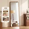 Espejo de cuerpo entero de segunda mano, Espejo de suelo a techo, Espejo de lujo de alta gama accesible para el hogar, Espejo de pared para vestidor, Espejo simple de tocador para habitación de niñas