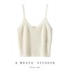 Camisole Colete Pequeno 100% Caxemira Feminino Listrado Estilo Francês Casual Tricô Camisole de Caxemira com Decote V Pode Ser Usado por Fora para Mulheres