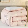 Atacado do Fabricante Colcha Grossa Quente de Inverno para Dormitório de Estudante Solteiro, Núcleo de Colcha Dupla, Roupa de Cama, Colcha de Penas e Seda para Quatro Estações