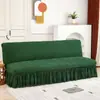 Capa de Sofá Transfronteiriça Cor Sólida Elástica Capa de Sofá-Cama Cobertura Total Sem Braços Capa de Sofá-Cama Dobrável Capa Almofada de Sofá