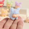 Gatinho Flocado Tridimensional, Cachorrinho, Pequeno Animal Resina Peças Fofas Acessórios DIY Criativos Enfeites Pequenos de Mesa/Carro