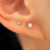 Pendientes Shambhala con bola de diamante en espiral, sencillos, con rosca, diseño de nicho para mujer, con sentido avanzado.