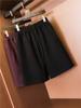 Hombres y mujeres pueden usar pantalones rectos holgados de color sólido con cordones y cintura elástica, pantalones que combinan con todo, pantalones casuales, shorts 476225