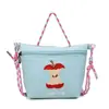 Suministro Exclusivo Transfronterizo de Bolsos Cruzados Bordados de Dibujos Animados Personalizados, Bolsos Mini Portátiles para Mujer, Se Pueden Estampar con Texto y Logo