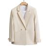 Chaqueta Casual Simple Guapo Primavera y Otoño 2024 Estilo Coreano Nuevo Traje Holgado Tendencia Traje Traje Hombre