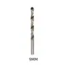 Broca helicoidal HSS 4241 de Acero Rápido, vástago recto, blanca, para taladro eléctrico. Adecuada para taladrar plástico, lámina de hierro, carpintería y aluminio.