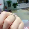 Anillo de Diamante de Moissanita Rosa Platino PT950 Anillo de Pareja para Hombres y Mujeres Un Par de Anillos de Boda de Propuesta de Platino Regalo
