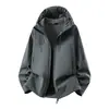 2026 Novo Estilo Jaqueta Softshell Montanha Outdoor Estilo Casal Primavera e Outono Corte 3D à Prova de Vento Impermeável com Capuz