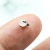 Nuevo Piercing G23 de Titanio Labret Stud Tres Puntas Rosca Externa Stud para Ceja Clavícula Perla Ópalo Accesorio de Joyería de Repuesto