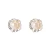 Pendientes de Perla con Flor de Estilo Nacional de Seiko Familia Shi Temperamento Elegante Pendientes de Nicho 2026 Nuevas Joyas para Orejas Ligeras de Lujo de Gama Alta