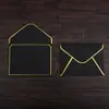 Tarjeta de membresía engrosada bolsa de sobre transparente retro tarjeta de bronceado de alta gama sobre pequeño impresión de bronceado LOGOTIPO de bronceado