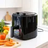 Freidora de Aire Transfronteriza para Uso Doméstico, Multifuncional, Inteligente, de Alta Potencia, Gran Capacidad, Sin Aceite, Bajo en Grasa, para Asar Alitas de Pollo y Papas Fritas, Freidora Eléctrica