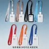 Porta credencial personalizable Porta gafete de empleado Cordón retráctil Doble cara Completamente transparente Delgado Portatarjetas con hebilla de fácil extracción