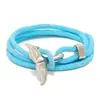 Moda nova linha Milão Estilo oceano pulseira de cauda de baleia personalidade versátil ano animal casal pulseira trançada vermelha