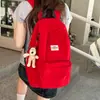 Mochila de estilo casual para estudiantes universitarias, bolsa escolar de gran capacidad, bolsa de viaje casual simple, mochila para el día a día