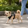 Arnés para mascotas de uso exterior, anti-explosión, anti-escape, cómodo, transpirable, ajustable, lavable arnés para mascotas suministros para mascotas