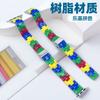 Pulseira de Bloco de Montar Colorida para Apple Iwatch 8/9/10 Se Xiaomi 14mm Cintura Fina Pulseira de Resina