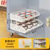 Divisórias de prateleira internas para freezers, cestas de armazenamento multicamadas, ferramentas de camada especializadas para refrigeradores e freezers