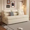 Estilo Cream Francês Sofá-Cama Dobrável Caixa de Armazenamento Armário Sala de Estar Pequeno Apartamento Sofá-Cama Multifuncional de Uso Duplo