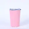 Taza de café americana de acero inoxidable 304 transfronteriza, al vacío, con tapa, mini termo, simple, portátil, taza de leche, venta al por mayor