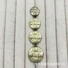 Botones metálicos con patrón de corteza para trajes, abrigos de punto de lana, botones decorativos simples y versátiles cosidos a mano
