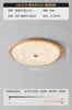 Lámpara de Techo para Dormitorio Estilo Medieval de Gama Alta Simple Americana Retro Nogal Hogar Súper Brillante Protección Ocular Lámparas para Sala de Estudio