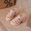 Sandalias para Niñas, Nuevos Zapatos de Princesa con Flores Estilo Verano, Elegantes Sandalias de Playa Abiertas a la Moda para Niñas Pequeñas, Zapatos Romanos de Suela Gruesa