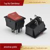 Kcd4 Vermelho 4 Pinos 2 Velocidades Indiano Ono Ff Formato de Barco Interruptor de Alimentação Eletrodoméstico Interruptor Basculante Quatro Pinos Duas Velocidades