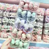 Laço de Tecido com Strass Preenchido com Algodão em Cor Doce para Rabo de Cavalo Infantil, Faixa de Cabelo para Menina, Corda de Cabelo para Estudante