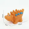 Brinquedos de Água Mais Vendidos Transfronteiriços Conjunto de Dinossauros de Desenho Animado Animal Fofo Aperte e Chame Enfeites Vinil Brinquedos de Banheiro