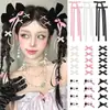 Venta caliente transfronteriza cinta multicolor cinta lateral pinza para el pelo pequeña lazo pinza de pico de pato trenzado dulce dopamina accesorios para el cabello niña