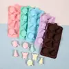 Serie Navideña Santa Árbol Oso Chocolate Dulce Galleta Molde de Silicona Cubo de Hielo Casero Gelatina Gomita Decoración de Pastel