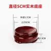 Base de Adorno de Maceta de Nuez de Bola de Cristal de Calabaza Grande, Mediana y Pequeña, Base de Madera Imitación Caoba para Sentar