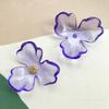 Coreia do Sul exagerado transparente pétala de tulipa flor resina acessórios diy brincos feitos à mão adorno de cabeça atacado