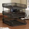 Suporte de Arquivos Multi-camadas Estante de Livros Suporte para Livros Rack de Armazenamento para Mesa de Escritório Organizador de Arquivos Documentos Papel A4