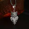 Colgantes de plata de ley 925 al por mayor, colgantes de búho con nudo celta, colgantes de tótem de la sabiduría, joyería vintage de plata tailandesa
