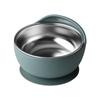 Tazón de silicona para bebé transfronterizo tazón para suplemento alimenticio para bebé grado alimenticio niños tazón con ventosa resistente a caídas juego de vajilla para alimentación