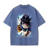 Camiseta de manga corta de algodón con diseño gráfico de DB Anime, estilo americano, informal, para todo tipo de prendas.