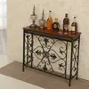 Estilo Europeo Vestíbulo Sala de Estar Mesa de Entrada Estilo Americano Mesa Consola Gabinete Lateral de Pared Cubierta Decorativa para Radiador de Hierro Forjado