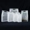 Bolsa vertical sellada por ocho lados, semi-transparente, esmerilada y a prueba de humedad, para empaque de alimentos en grano, disponible para venta al por mayor y pedidos personalizados desde la fábrica