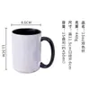 Caneca de Cerâmica Bicolor 15oz para Transferência de Calor Sublimação Caneca em Branco Colorida Cross-Border Aliexpress